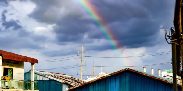 雨后彩虹，心里的光